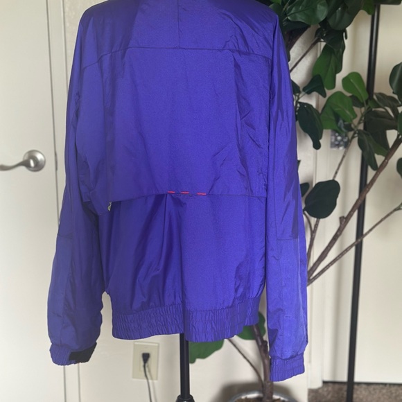 Vintage Purple Windbreaker Jacket with Neon Accents - Picture 3 of 9